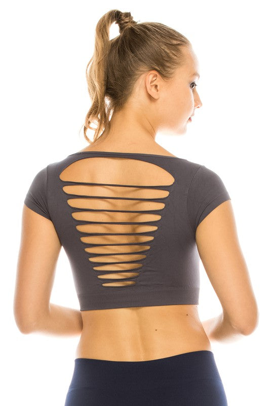 Super Soft & Stretchy Shred Back Top