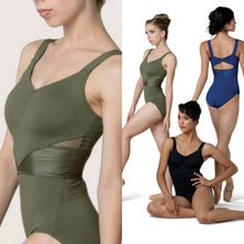 Load image into Gallery viewer, Camisole Ribbed Insert Leotard #22115
