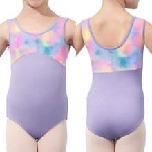 Load image into Gallery viewer, Watercolor Tank Lilac Leotard Child 2-4 #M482
