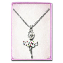 Load image into Gallery viewer, Crystal Ballerina Necklace with Big Skirt

