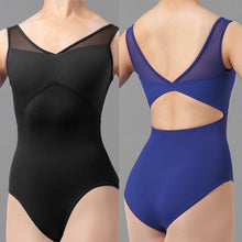 Load image into Gallery viewer, Chevron Ribbed Tank Leotard #M3107LM
