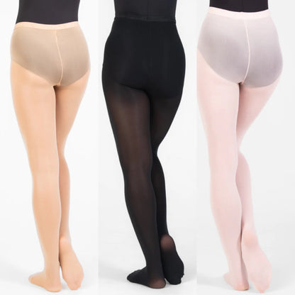 Body Wrappers Total Stretch Seamless Footed Tights #C30- A30