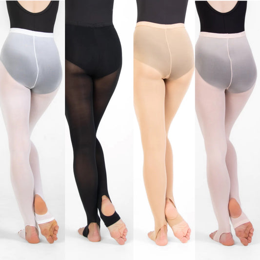 Body Wrappers Total Stretch Seamless Stirrup Tights #C32- A32