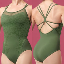 Load image into Gallery viewer, Lace Cami Print Leotard #L0257
