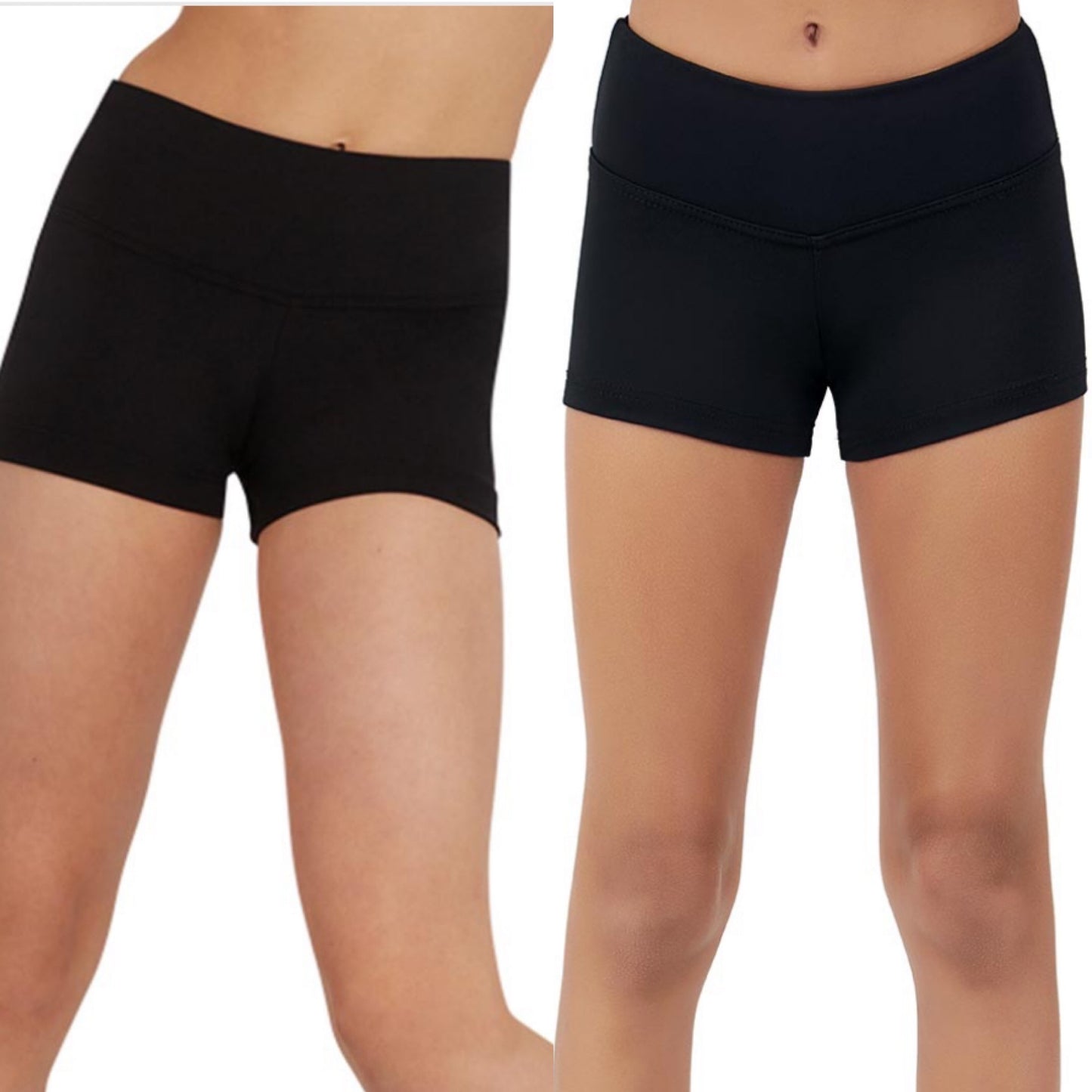 Capezio Black Gusset Shorts #TB130