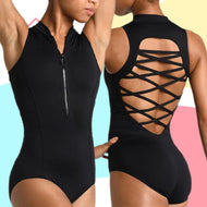 Scuba Black Leotard #2724