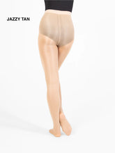 Load image into Gallery viewer, Body Wrappers Total Stretch Seamless Shimmer Footed Tights #A55-C55
