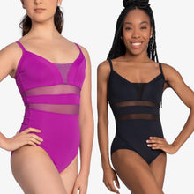 Load image into Gallery viewer, Camisole Leotard with Mesh Inserts
