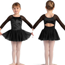 Load image into Gallery viewer, Velvet 3/4 Sleeve Tutu Dress #CL0249
