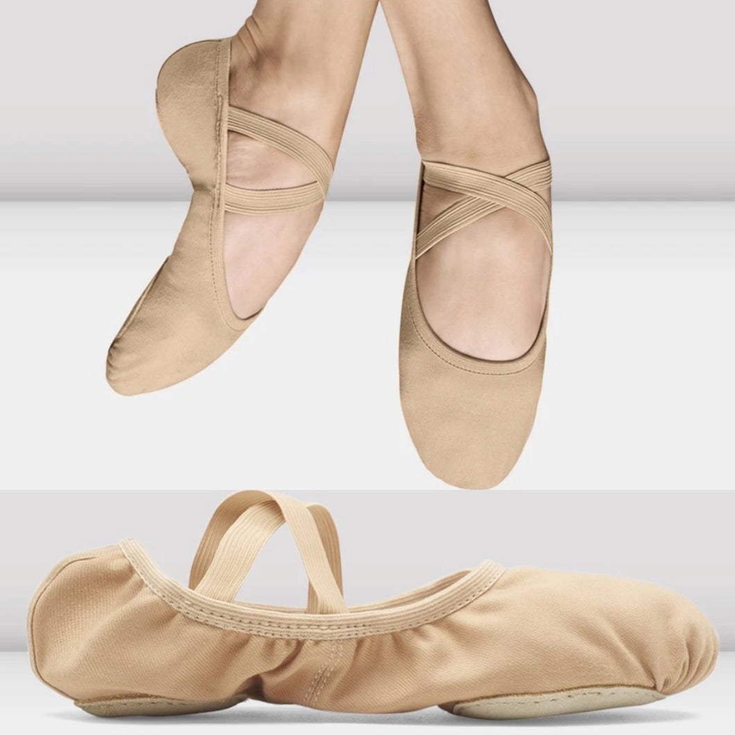 Performa Sand Canvas Ballet Shoe: Size 6.5