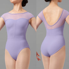 Load image into Gallery viewer, Boatneck Chevron Cap Sleeve Leotard #M 5100LM
