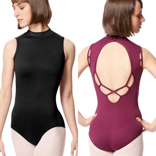 Fancy Mock Neck Leotard: Adult X-Small