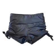 Medium Adult Side Tie Shorts in Black