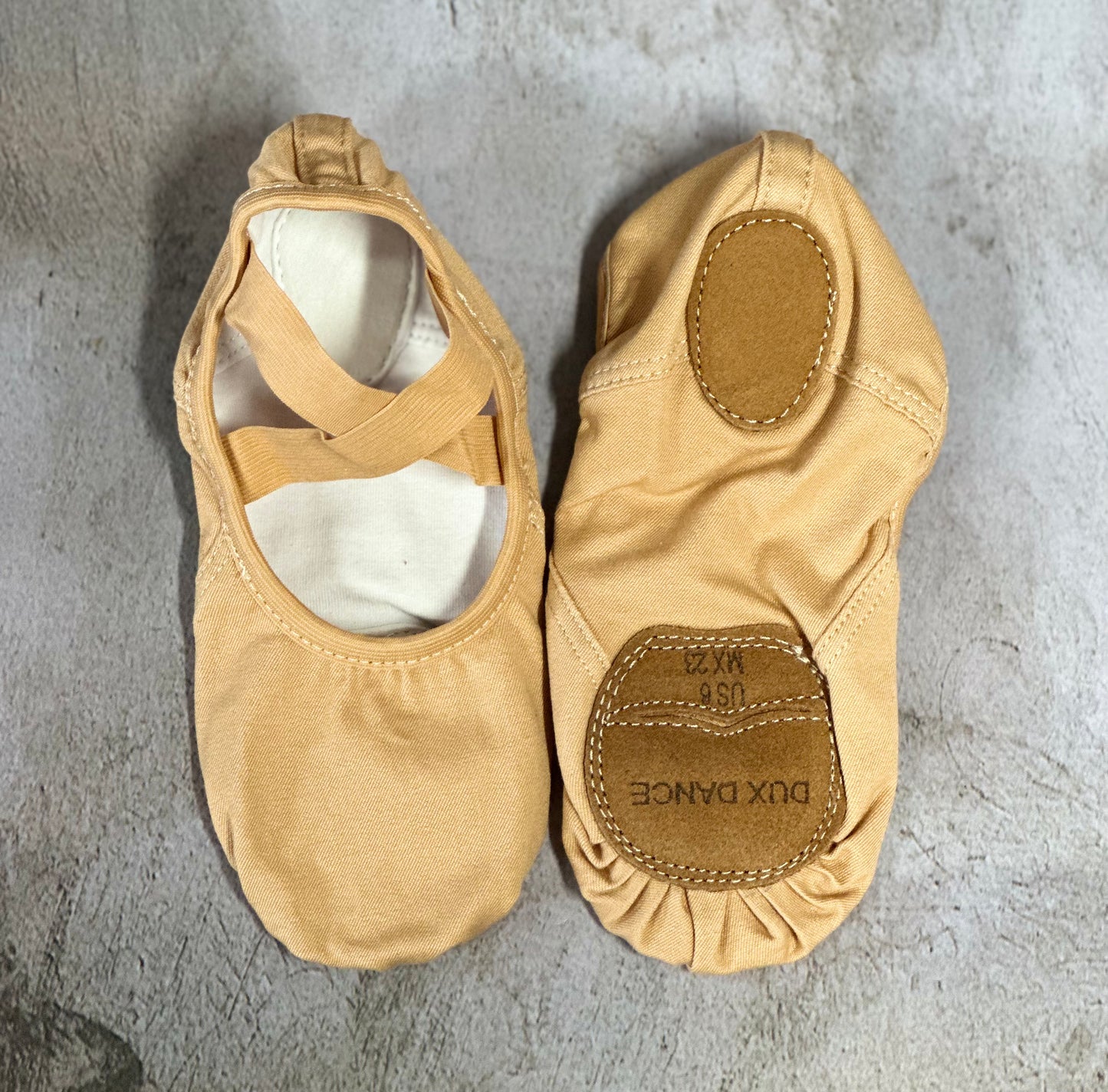 High Quality Stretch Canvas Ballet Shoes- Nude