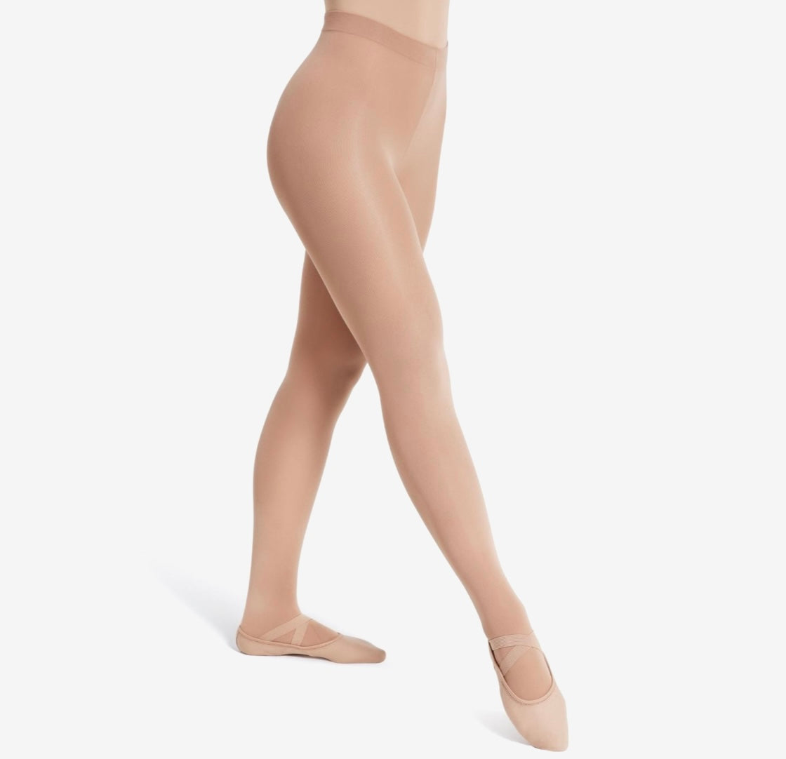 CAPEZIO ULTRA SOFT FOOTED TIGHTS 1915X BALLET PINK 2-6 NEW
