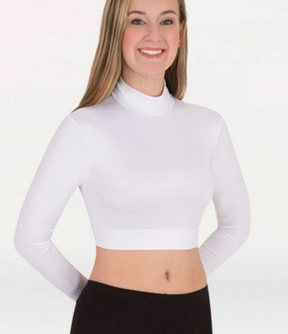 Long Sleeve Turtleneck Midriff Cheer or Dance Top