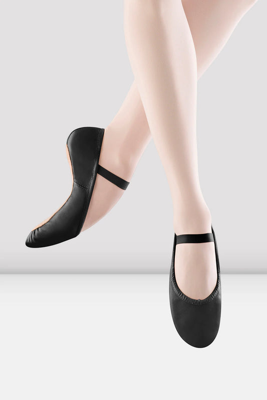 50% OFF Bloch "Dansoft" Leather Full Sole Black Ballet Shoes