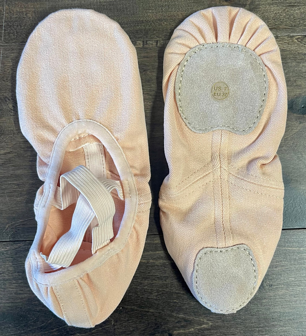 Canvas 4 Way Stretch Ballet Shoes