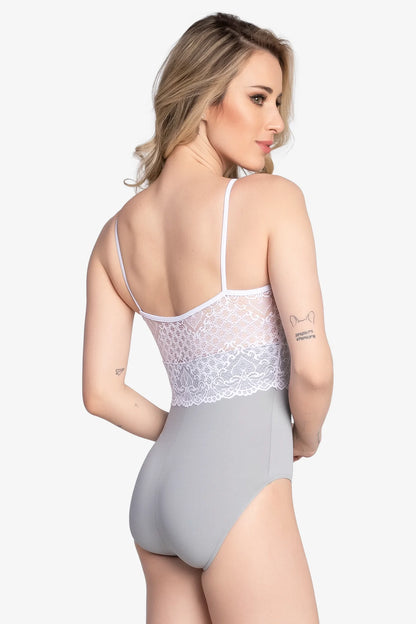Camisole Leotard with Lace Overlay