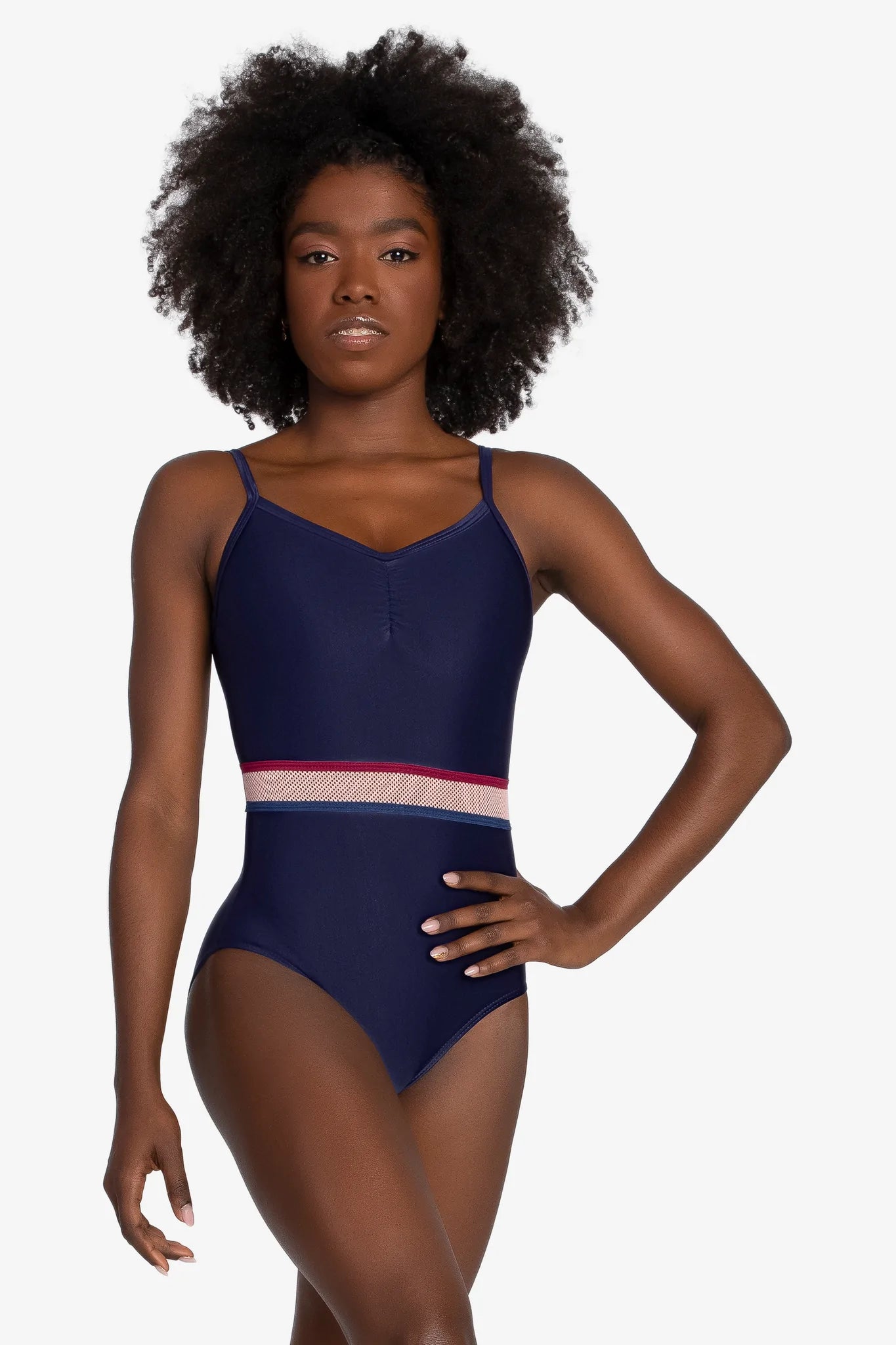 Navy AMCamisole Leotard with #RDE 2526