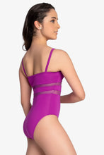Load image into Gallery viewer, Camisole Leotard with Mesh Inserts

