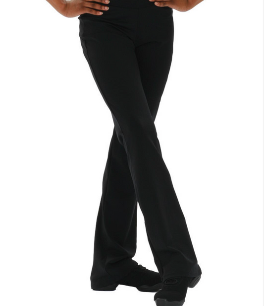 Womens Mid-Rise Stretch Jazz Pants