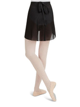 Load image into Gallery viewer, Georgette Black Wrap Skirt #N272
