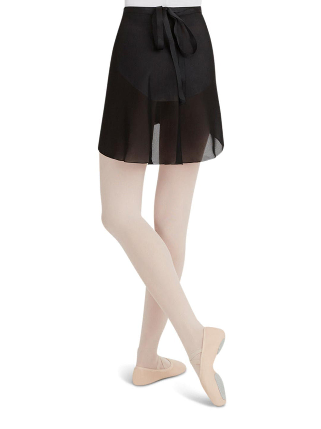 Georgette Black Wrap Skirt #N272