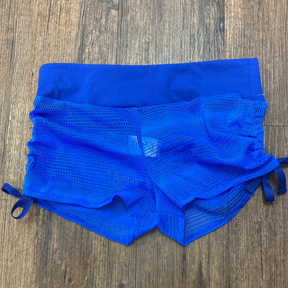 Side Tie Shorts Royal Mesh