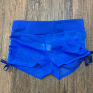 Side Tie Shorts Royal Mesh