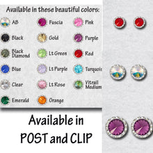 Load image into Gallery viewer, Ultra Sparkle Colored Earrings (3 Sizes)
