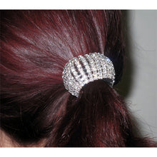 Load image into Gallery viewer, Clear or AB Rhinestone Pony Tail Holder
