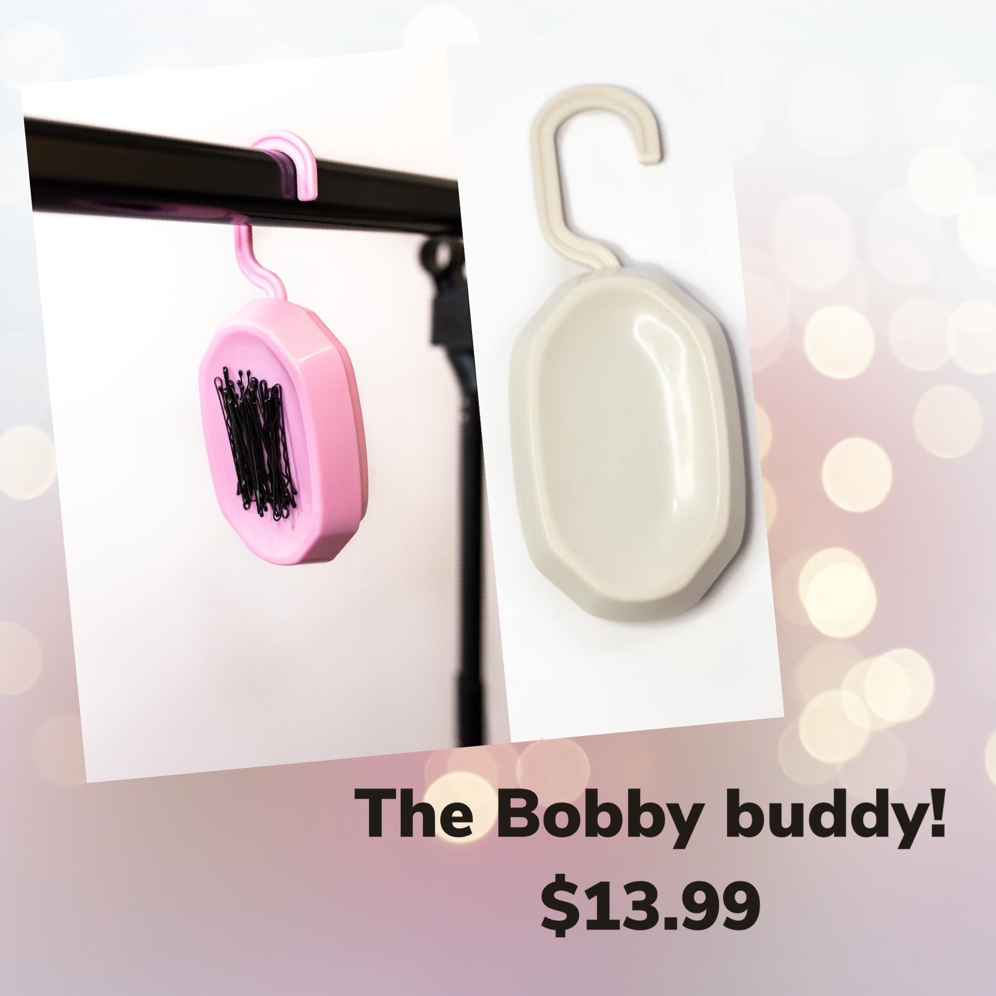 Glam R Gear Bobby Buddy - Hanging Magnet Bobby Pin Holder White