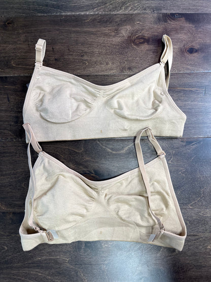 Nude Seamless Bra with Clear or Nude Straps